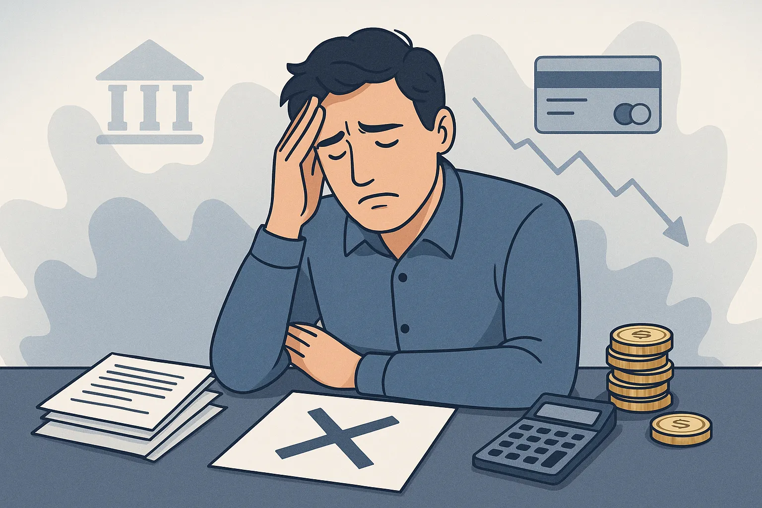 Rachat de crédit refusé partout : que faire pour débloquer la situation ?